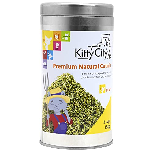 Kitty City Cat Premium Natural Catnip Collection, Catnip Tin - Image 1