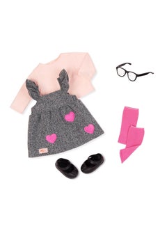 Our Generation Our Generation - Kelly Doll In School Dress And Heart Patches  - Image 4