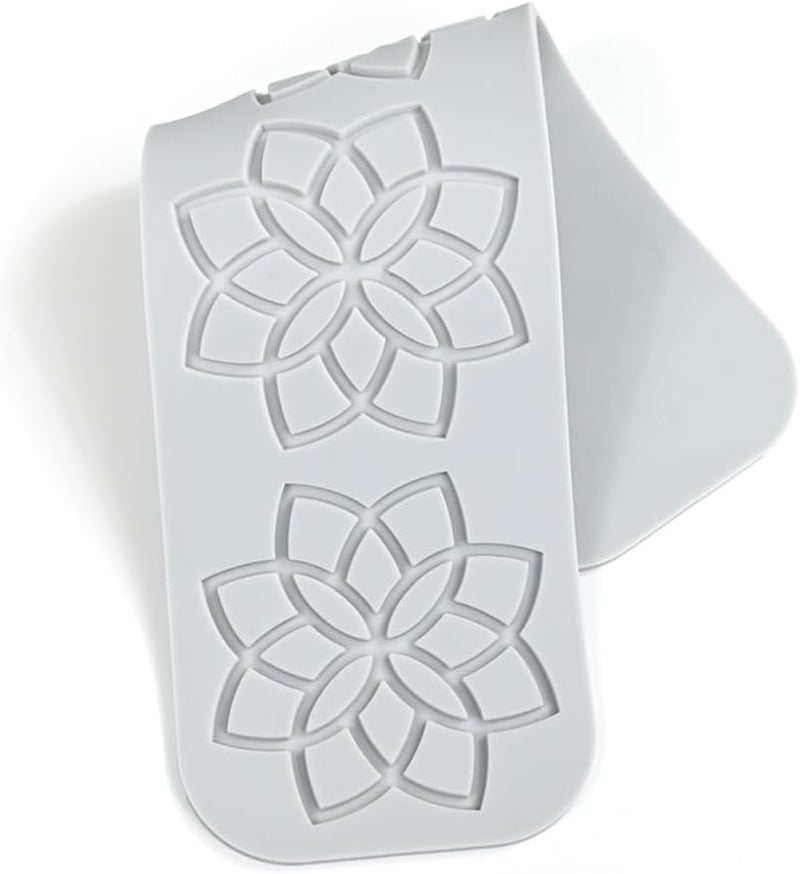 mostsom Cake Lace Embossing Mat Silicone Mold Lotus Flower Textured Fondant Impression Molds for DIY Cookies, Chocolate, Candies, Dessert Decor, Edible Baking Tools (E_ Lotus Flower) - Image 5