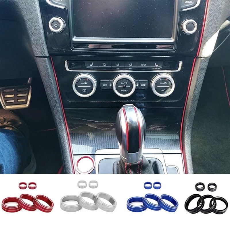 QASULER Climate Control Knob Cover for VW Golf MK7 - Image 5