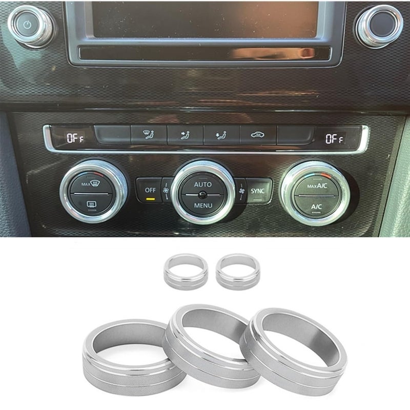 QASULER Climate Control Knob Cover for VW Golf MK7 - Image 2