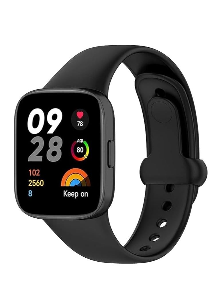 Strap Silicone Compatible With Xiaomi Redmi Watch 3 Active/Redmi Watch 3 Lite, Sport Silicone Watch Band Wrist Strap, Bracelet Wristband Wrist Strap - Image 3