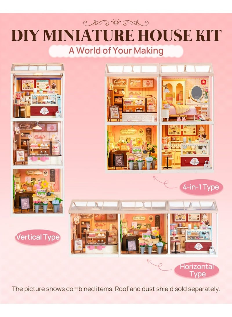 ROBOTIME 3D PUZZLE Rolife Tasty Cake Shop DIY Miniature House DW019B - Image 3