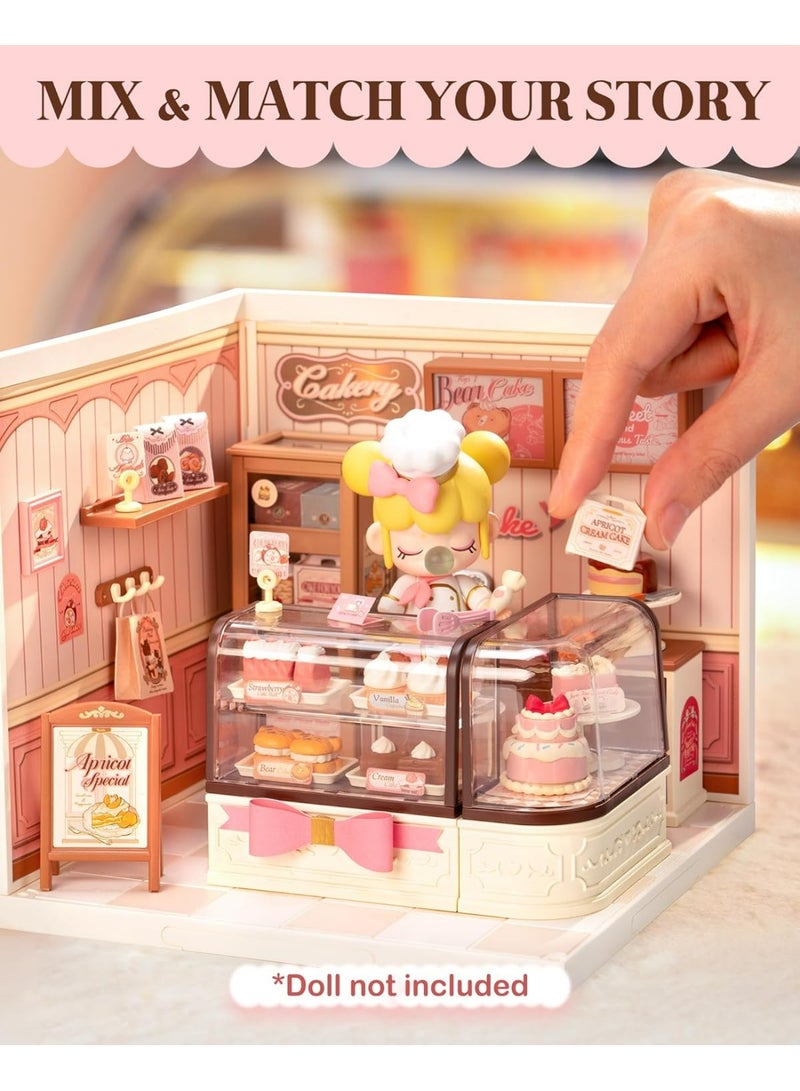 ROBOTIME 3D PUZZLE Rolife Tasty Cake Shop DIY Miniature House DW019B - Image 5
