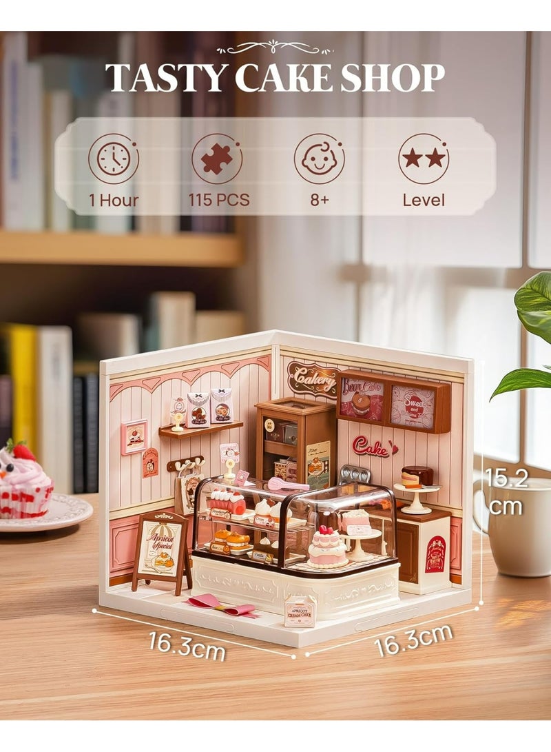 ROBOTIME 3D PUZZLE Rolife Tasty Cake Shop DIY Miniature House DW019B - Image 4