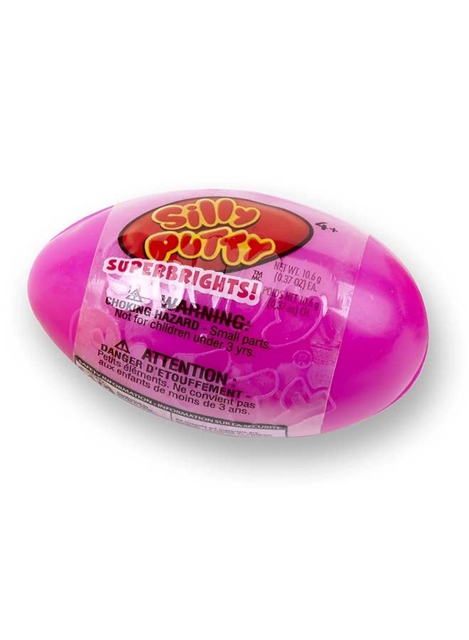 Crayola بيضة سيللي باتي بألوان متنوعة 1 قطعة | مرنة وقابلة للتمدد | تجعلها هدية مثالية في الجوارب، أو هدية حفلة عيد الميلاد، أو حشو سلة عيد الفصح | سيللي باتي آمنة وغير سامة | مناسبة من 4 سنوات وما فوق - Image 4