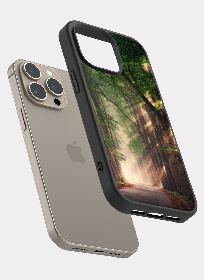 PXLAAT iPhone 15 Pro Max case cover Forest road - Image 2