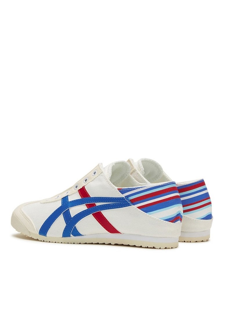 Onitsuka Tiger MEXICO 66 Slip-On Canvas Casual Colorblock Sneakers  White/Blue/Red  - Image 2