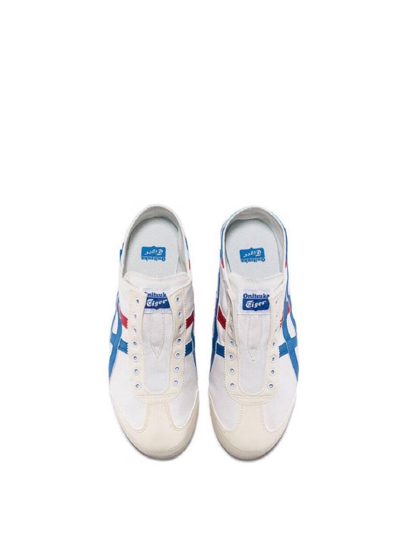 Onitsuka Tiger MEXICO 66 Slip-On Canvas Casual Colorblock Sneakers  White/Blue/Red  - Image 5