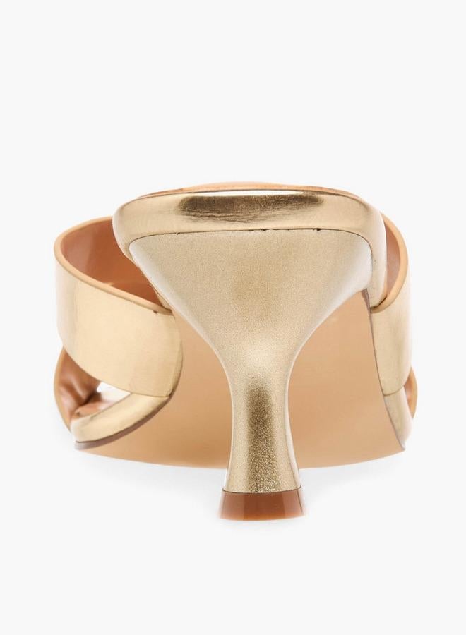 Celeste Women Crisscross Kitten Heel Sandals - Image 5