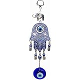 Betterdecor Blue Evil Eye with Hamsa Hand Protection Hanging Decoration (with  Pouch) -028 - Image 1