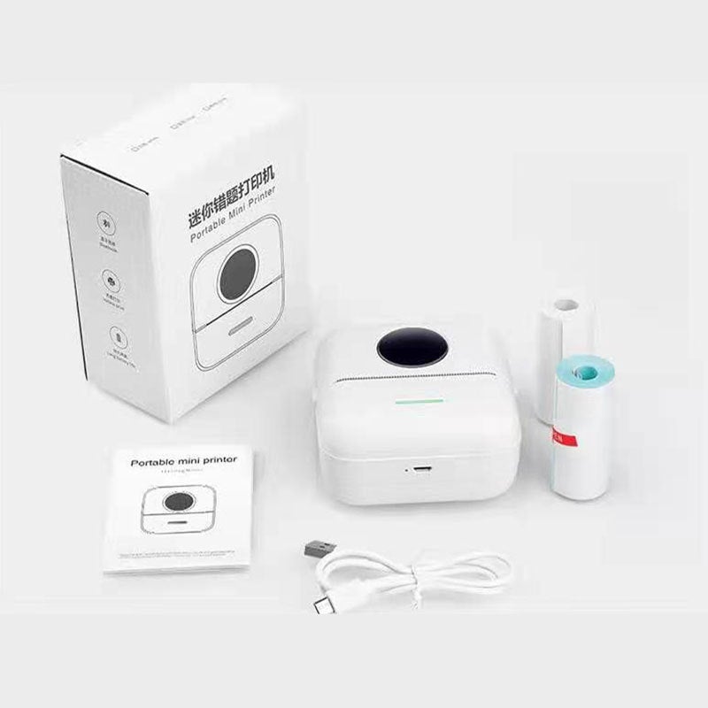 Mini Wrong Question Printer Copying Homework Learning Helper Portable Po Label Student Thermal Printer - Image 2