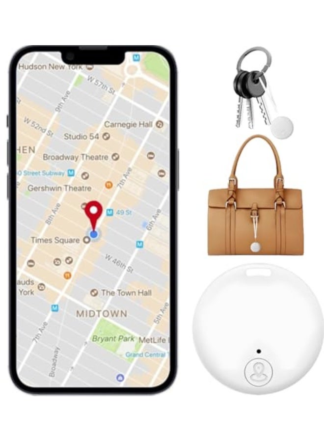 Smart Finder Bluetooth Smart Air Tag Anti Lose Reminder key Finder Works with Android/IOS Tracker AirTag for Keys, Kids, Elderly, Pet, Bags and Wallets (White) - Image 1