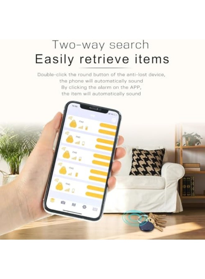 Smart Finder Bluetooth Smart Air Tag Anti Lose Reminder key Finder Works with Android/IOS Tracker AirTag for Keys, Kids, Elderly, Pet, Bags and Wallets (White) - Image 3