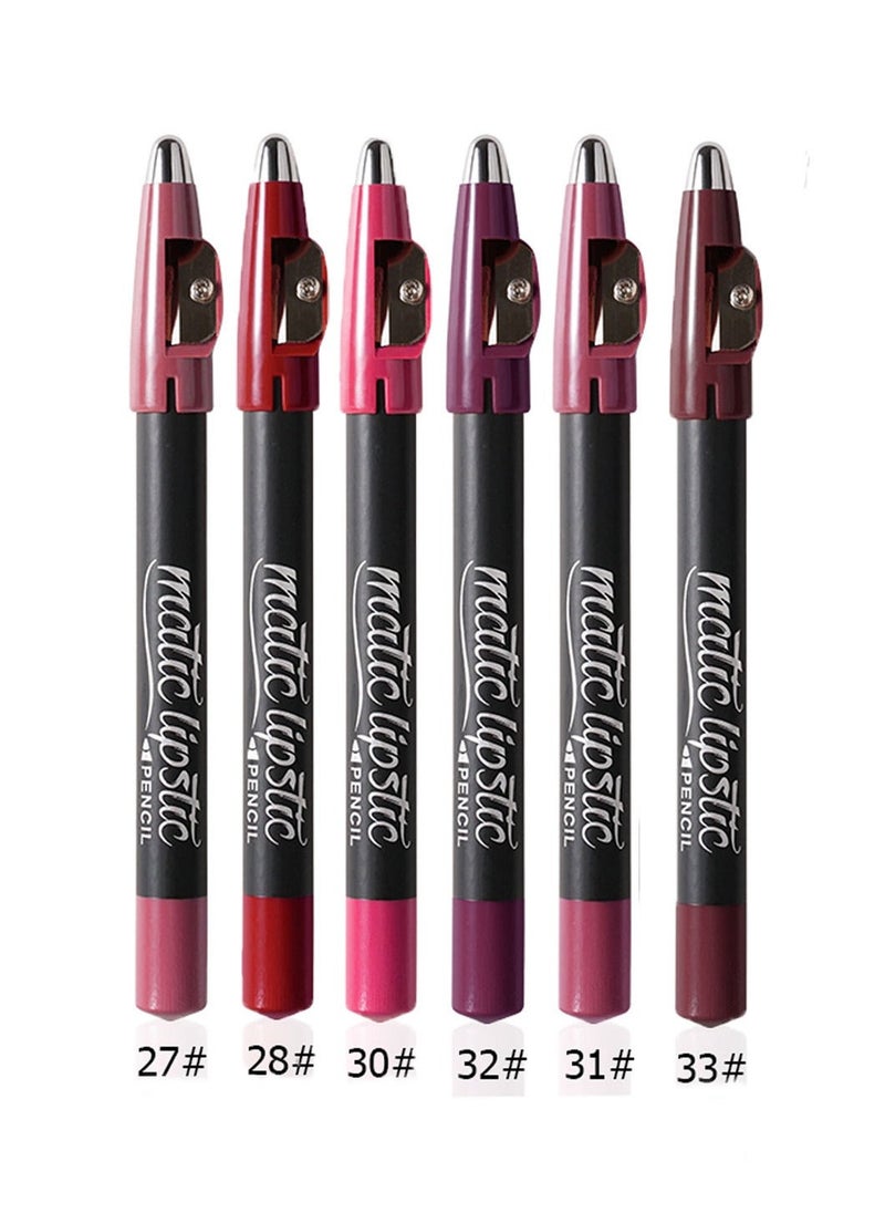 Me Now - Matte Lipstick Pencil 6 Colors 6 Pcs - A - Image 1