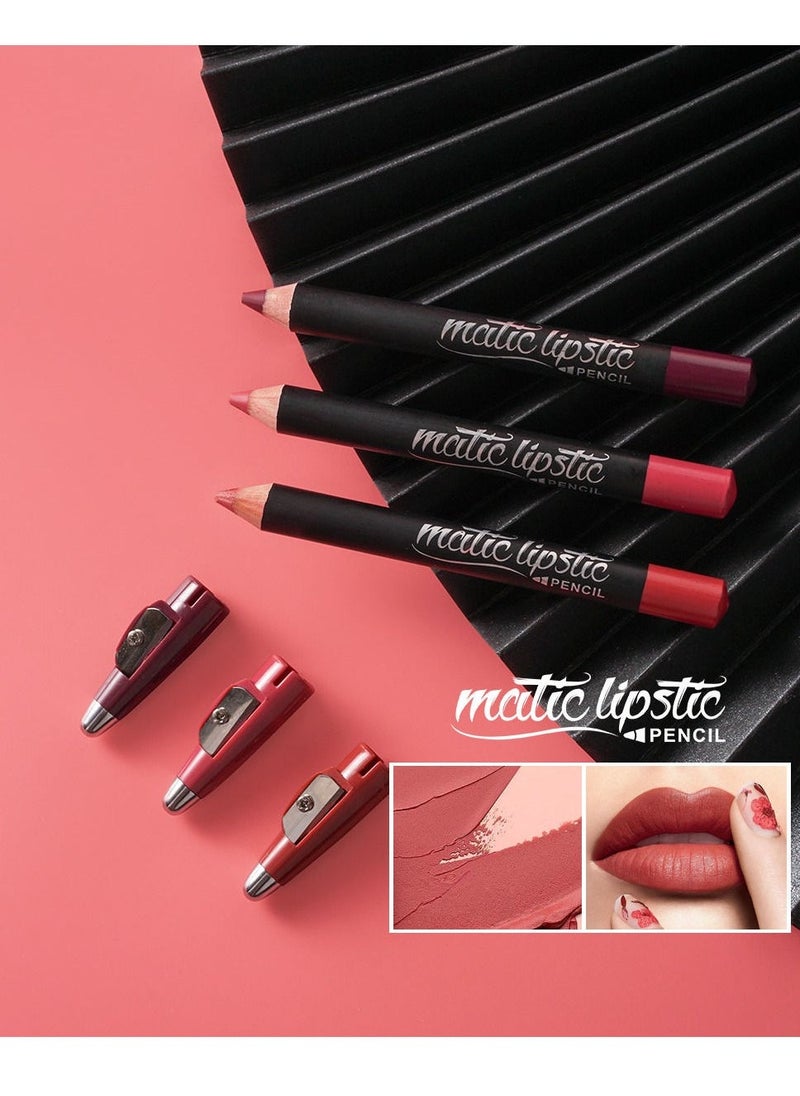 Me Now - Matte Lipstick Pencil 6 Colors 6 Pcs - A - Image 1
