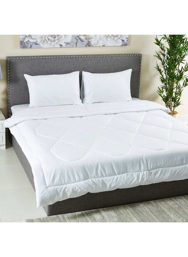 Home Box Ballina 3-Piece Solid Cotton Super King Comforter Set 240 x 240 cm  - Image 2