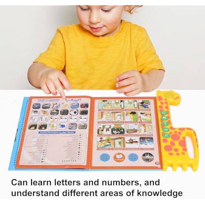 BILINGUAL SOUND BOOK, INTERACTIVE ARABIC TALKING BOOK LEARNING EARLY EDUCATION, ELECTRONIC EDUCATIONAL READING BOOK FOR KIDS - Image 5