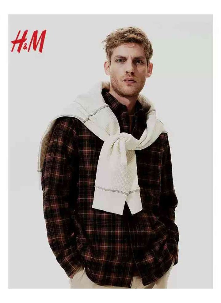 H and M - HM Autumn New Fashionable Casual Loose Long Sleeved Shirt - Image 1
