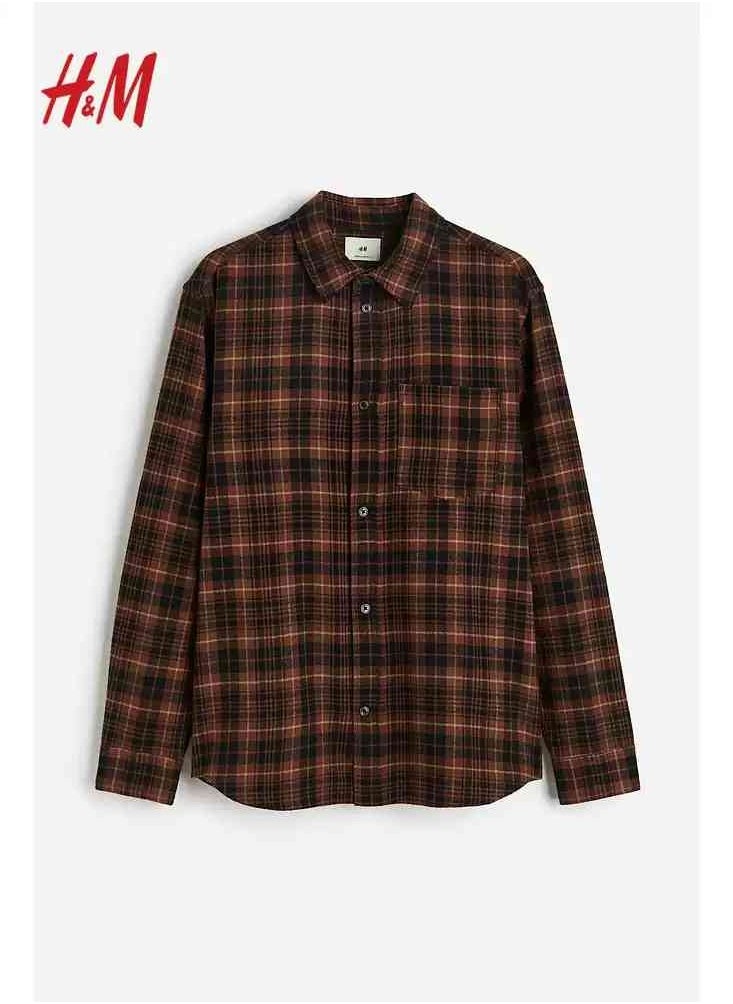 H and M - HM Autumn New Fashionable Casual Loose Long Sleeved Shirt - Image 1