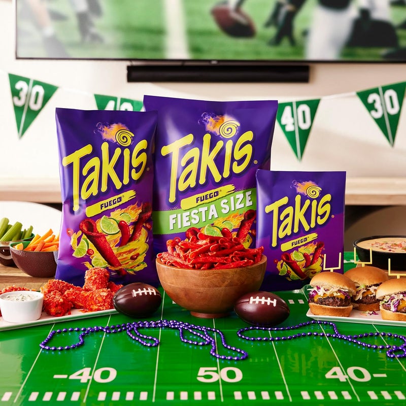 Taki's تاكيس فويغو 17 أونصة كيس حجم فييستا - بطاطس مكسيكية ملفوفة بنكهة الفلفل الحار والليمون الحار - Image 5