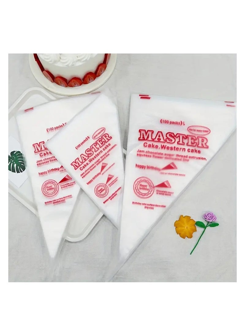 A Confectionery Bag Of 100 Pieces Size L Used Once To Decorate Cakes Pastries And Whipping Cream It Is Useful In The Bakery And Kitchen And For Decorating Cakes And Bread