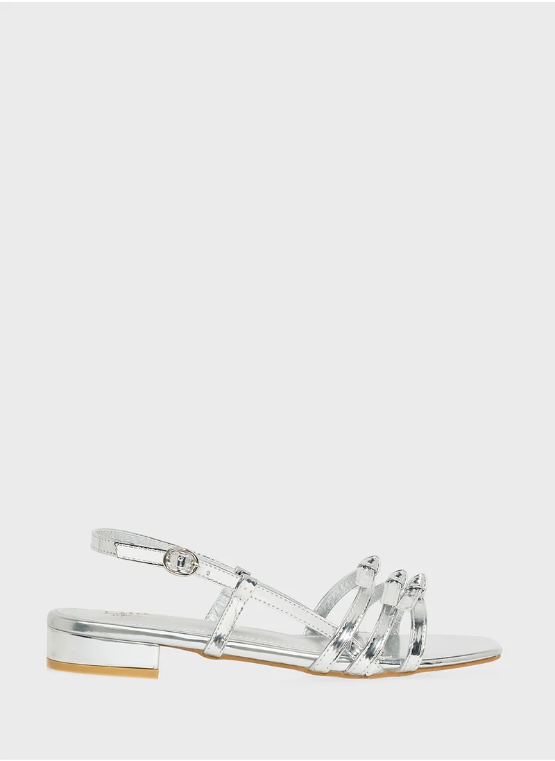 ELLA Flat Sandal With Bows