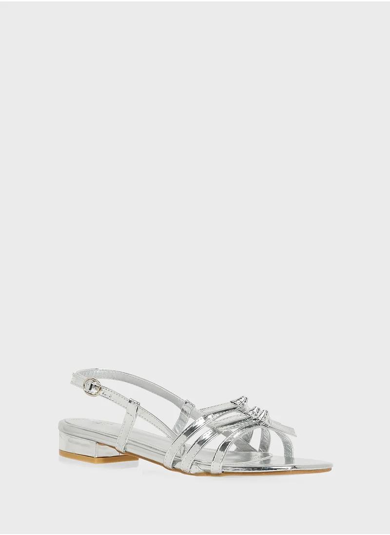 ELLA Flat Sandal With Bows