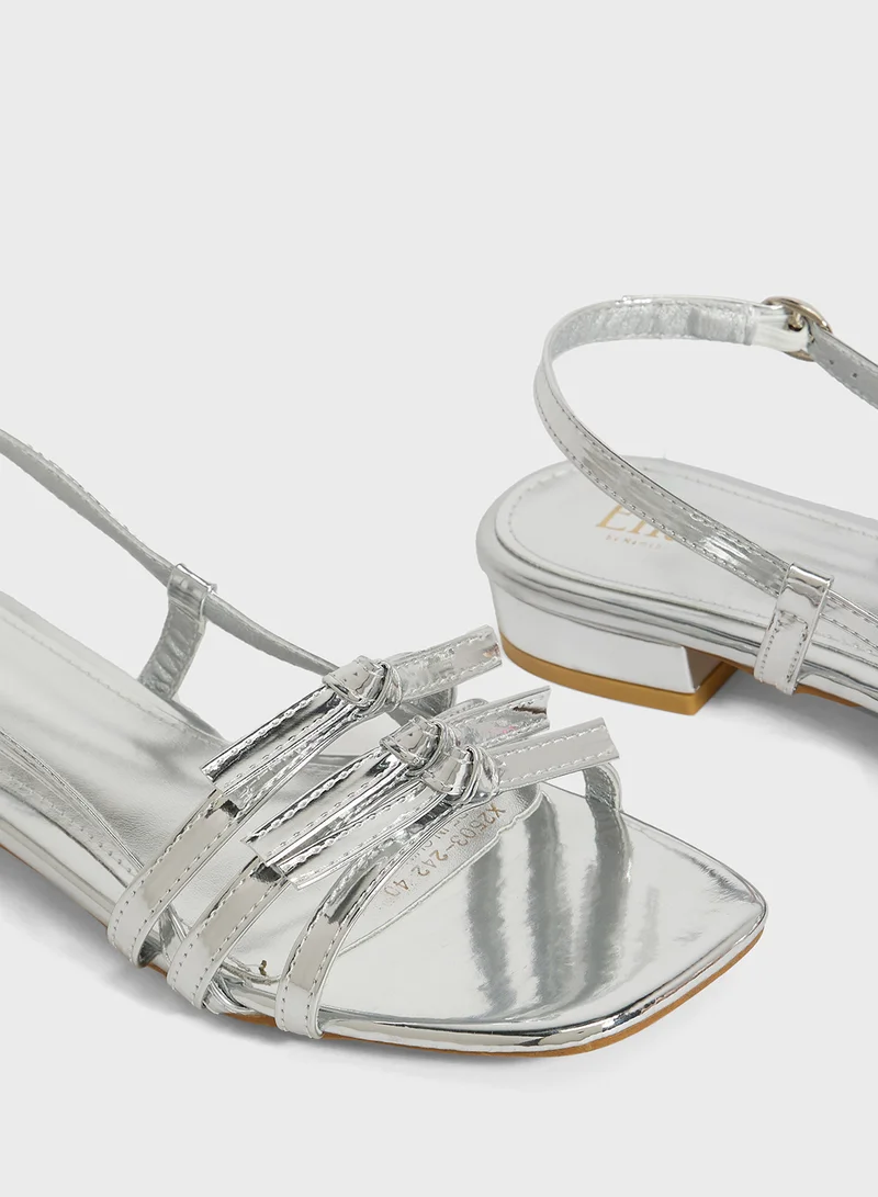 ELLA Flat Sandal With Bows