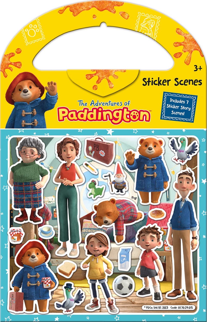 Paper Projects The Adventures of Paddington Sticker Scene Activity Set Includes 6 Scenes and Around 50 Stickers Yellow 235cm x 15cm