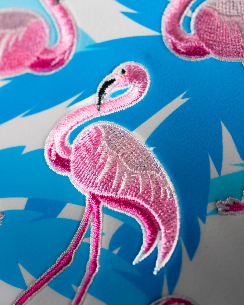 Pins & Aces LE Tropical Lawn Flamingo Head Cover - Premium, Hand-Made Leather Woods Headcover - Funny, Tour Quality Golf Club Cover - Style and Customize Your Golf Bag (Fairway Wood) - Image 5