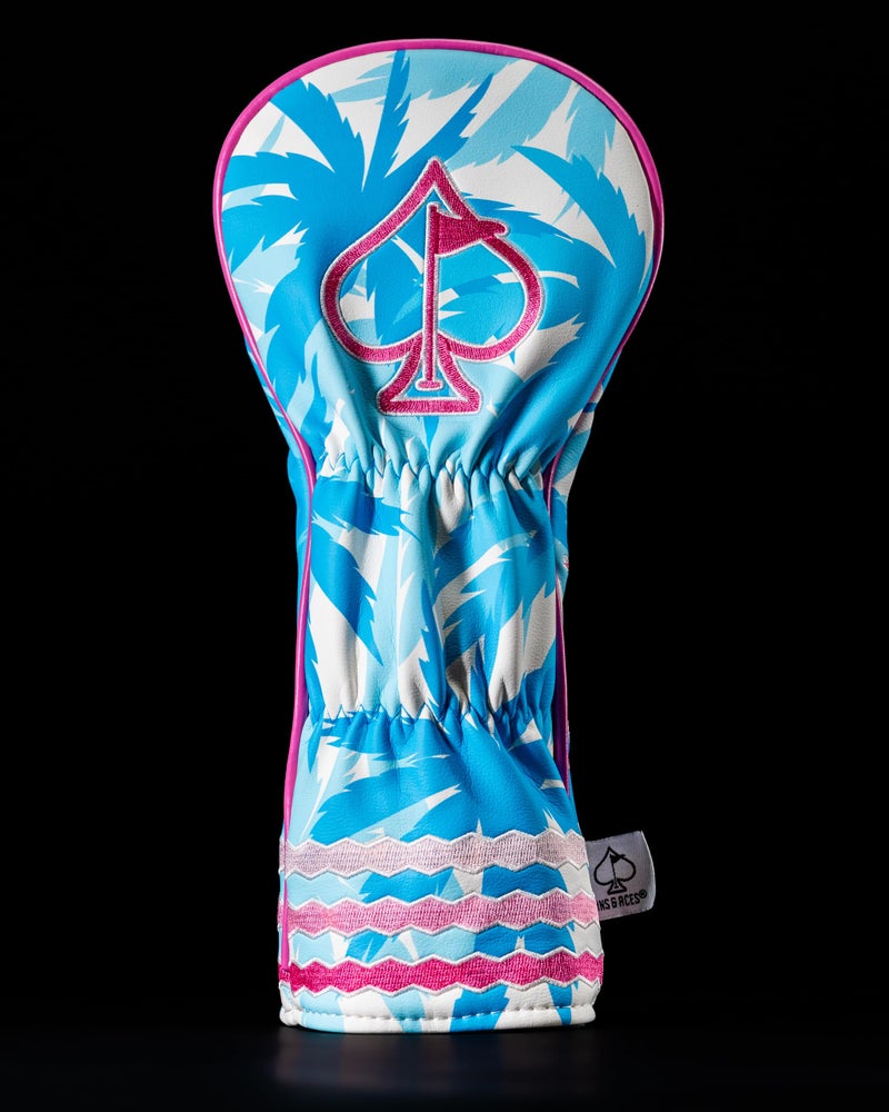 Pins & Aces LE Tropical Lawn Flamingo Head Cover - Premium, Hand-Made Leather Woods Headcover - Funny, Tour Quality Golf Club Cover - Style and Customize Your Golf Bag (Fairway Wood) - Image 4