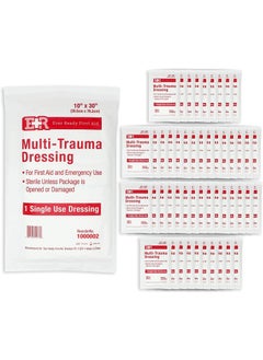 Ever Ready First Aid Ever Ready First Aid Multi-Trauma Dressing 10"x30" 50 Count 