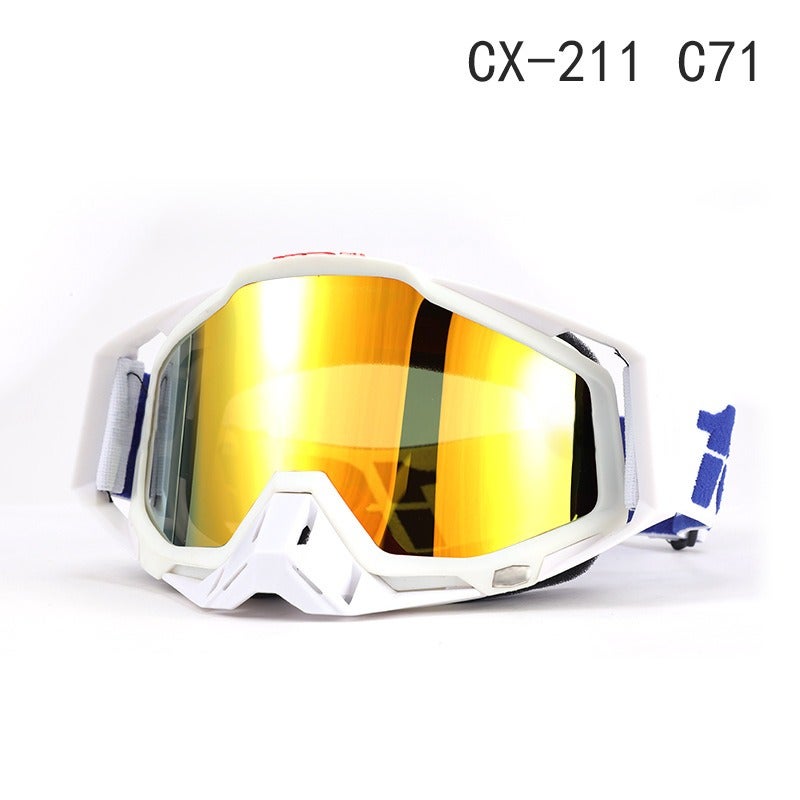 1nn u/n Off-Road Motorcycle Goggles | Windproof Ski and Riding Eyewear, Full-Frame PC Lens, Interchangeable Lenses, Unisex - Image 1