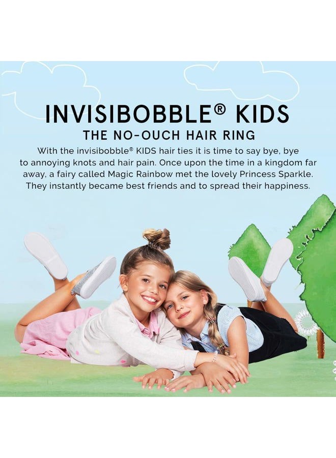 invisibobble Kids Spiral Hair Ring - Princess Sparkle - No-Ouch Coil Hair Ties with Strong Grip, Non-Soaking, High Wearing Comfort Updo Tool for Girls Toddlers and Kids - Image 5
