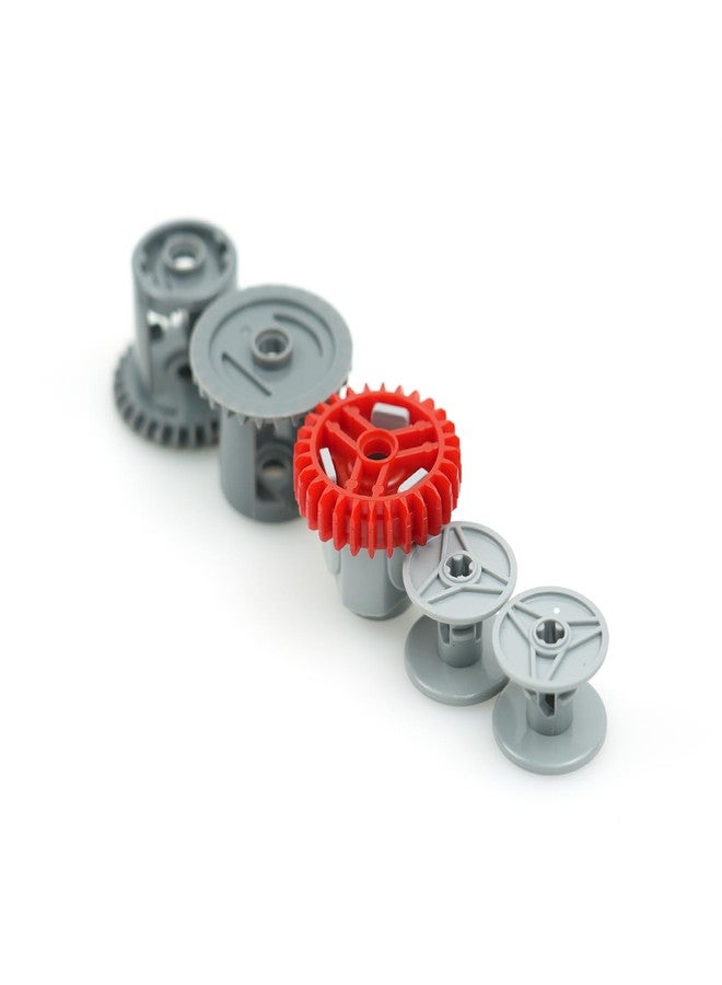 BroTex Technical Parts Pieces Building Set Accessories, Gears Pins Connectors Wheels Axles Racks Differentials, Engine Kits Cars Compatible Major Brands - Image 3