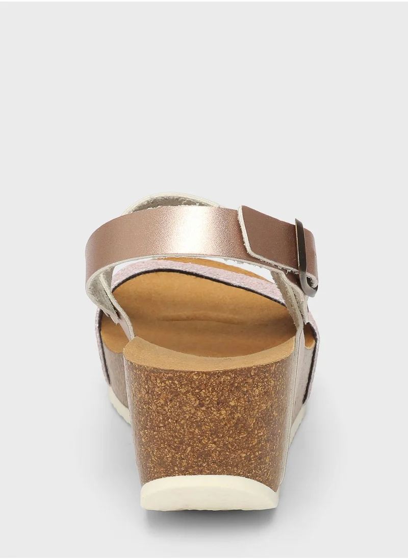 BAYTON Selene Multi Strap Wedge Sandals