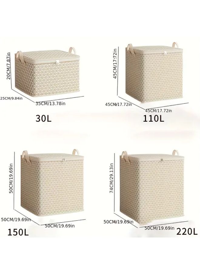 Extra Large 7.93gal Fabric Storage Bag Durable Under Bed Organizer - Image 2