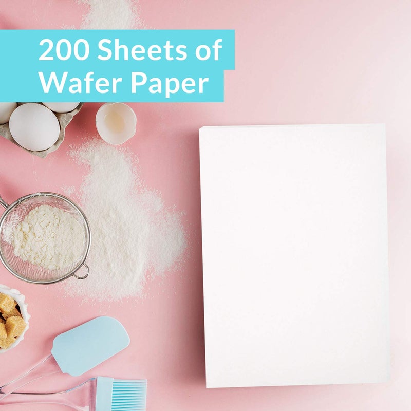 Oasis Supply 200 Piece O-Grade Wafer Paper Pack, 8" by 11" - Image 3