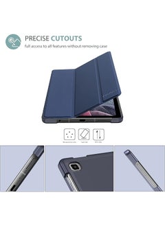 Procases Galaxy Tab A7 Lite Case 8.7 Inch Sm T220 Sm T225 Sm T227 Protective Stand Case Hard Shell Cover For 8.7 Inch Samsung Tab A7 Lite Tablet 2021 Navy  - Image 3
