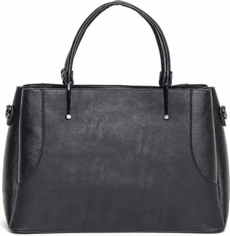 ARMINE Women's Black Plain Hand and Shoulder Bag