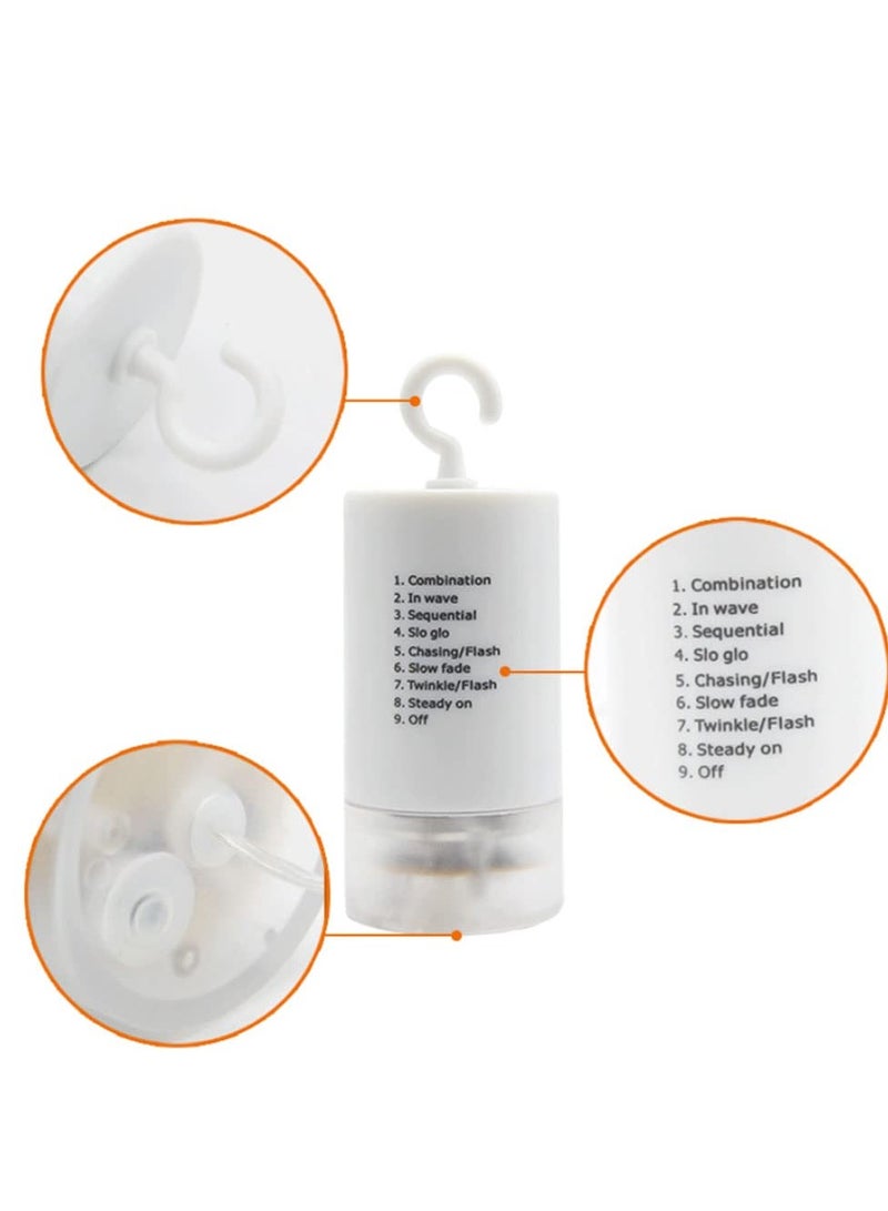 Firework Lights 1 Pack LED Gazebo Lights Battery Operated, 8 Modes Garden Hanging Lights with Remote, Waterproof Starburst Lights with Remote Control, for Garden, Party, Outdoor, Indoor - Image 3