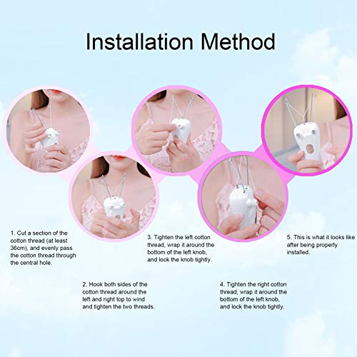 Sunicon Facial Threading Hair Removal, USB Rechargeable Electric Women Cordless Facial Threading Epilator Ladies Beauty Epilator Trimmer Cotton Threading Tool for Body Facial Pull(Gold) - Image 5
