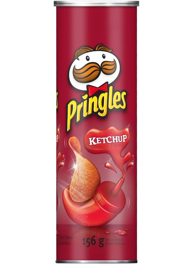 Pringles رقائق البطاطس برينجلز، كاتشب، 156 جرام/5.50 أونصة {مستوردة من كندا} - Image 4
