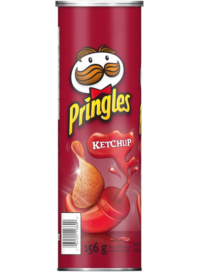 Pringles رقائق البطاطس برينجلز، كاتشب، 156 جرام/5.50 أونصة {مستوردة من كندا} - Image 5
