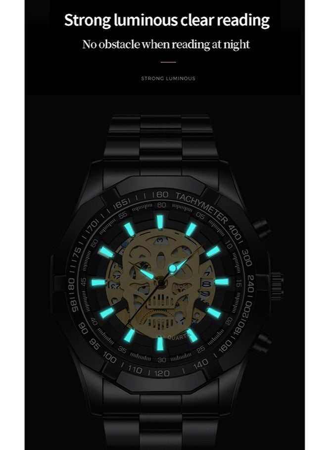 BINBOND Watches for Men Watch Luxury Stainless Steel Quartz Waterproof Watch - Image 5