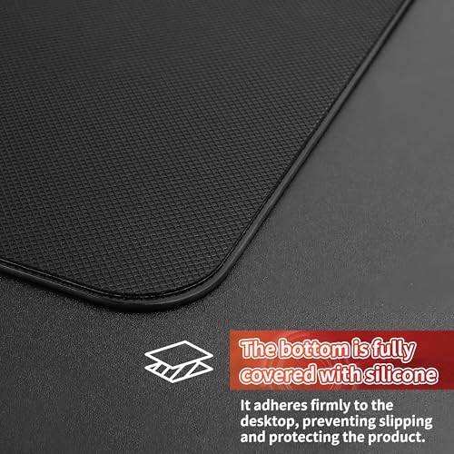 SIROOLAC 2.0 Ultra-Thin Tempered Glass Gaming Mouse Pad, Designed for FPS, Full-Coverage Anti-Slip Base,Etched Surface,1.6mm Thin Glass Layer,Redefine Your Shooting Experience(Black,400mm*480mm) - Image 4
