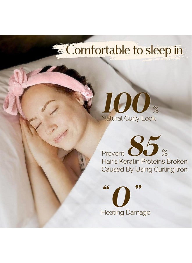 يانيبست مكواة تجعيد الشعر يانيبيست بدون حرارة، مكواة تجعيد شعر بدون حرارة للنوم، لفافة شريطية فائقة النعومة للشعر الطويل، مجموعة تجعيد الشعر بدون حرارة طوال الليل مع ربطات شعر ومشبك، لجميع أنواع الشعر - Image 4