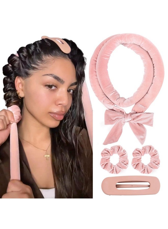 يانيبست مكواة تجعيد الشعر يانيبيست بدون حرارة، مكواة تجعيد شعر بدون حرارة للنوم، لفافة شريطية فائقة النعومة للشعر الطويل، مجموعة تجعيد الشعر بدون حرارة طوال الليل مع ربطات شعر ومشبك، لجميع أنواع الشعر - Image 1