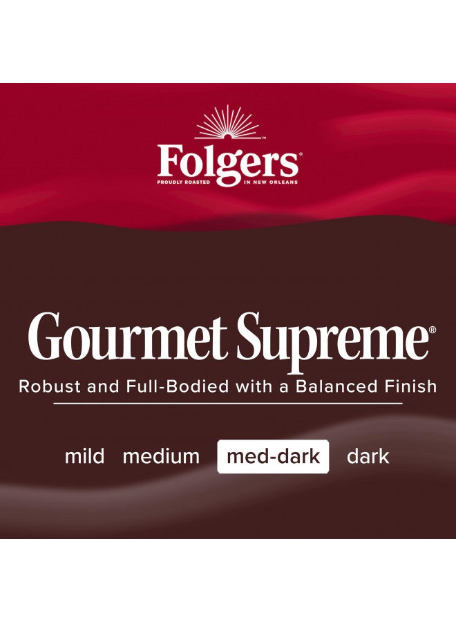 Folgers Gourmet Supreme Medium Dark Roast Ground Coffee, 9.6 Ounces (Pack of 6) - Image 5